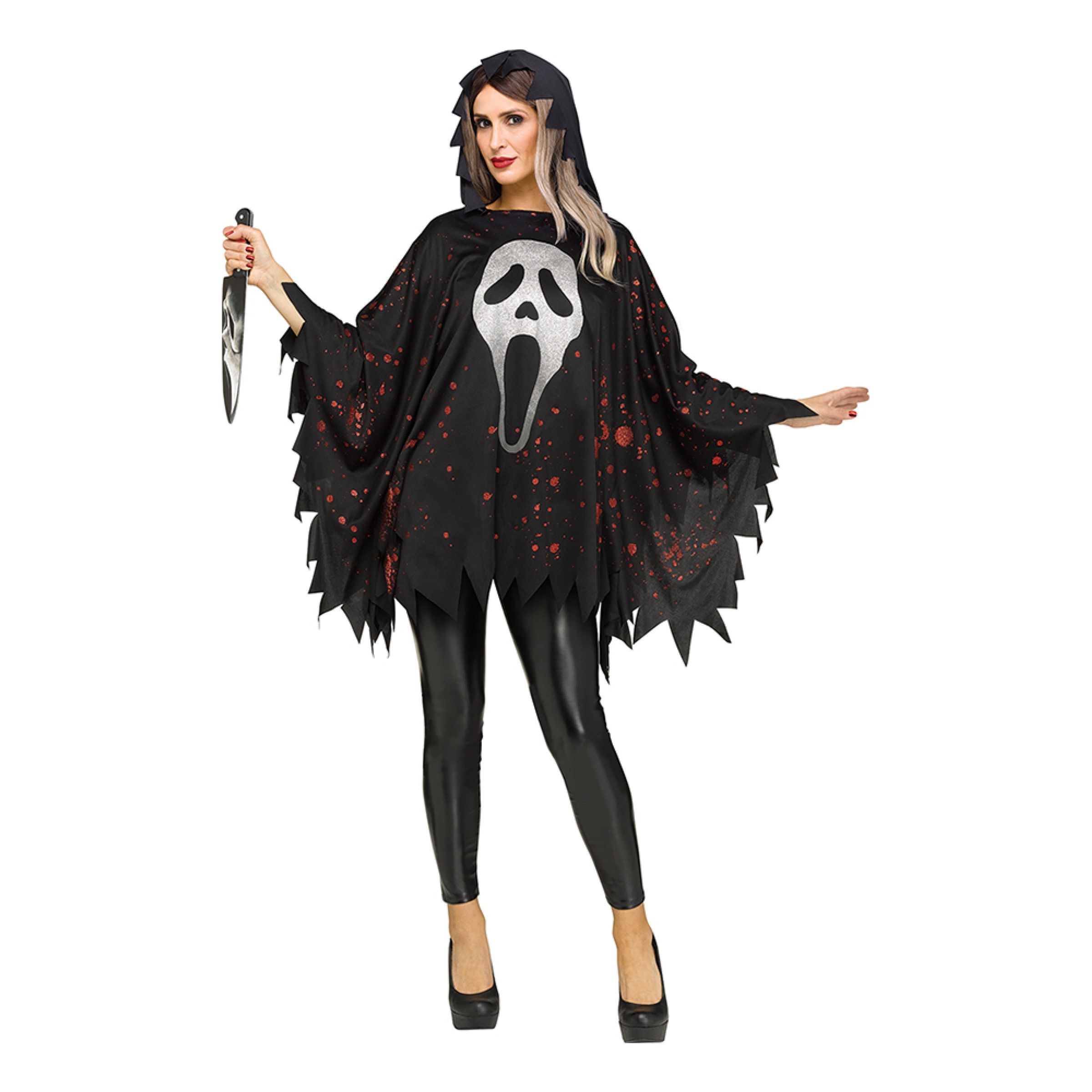 Bild föreställande produkten Scream&trade; Ghost Face Poncho – One size