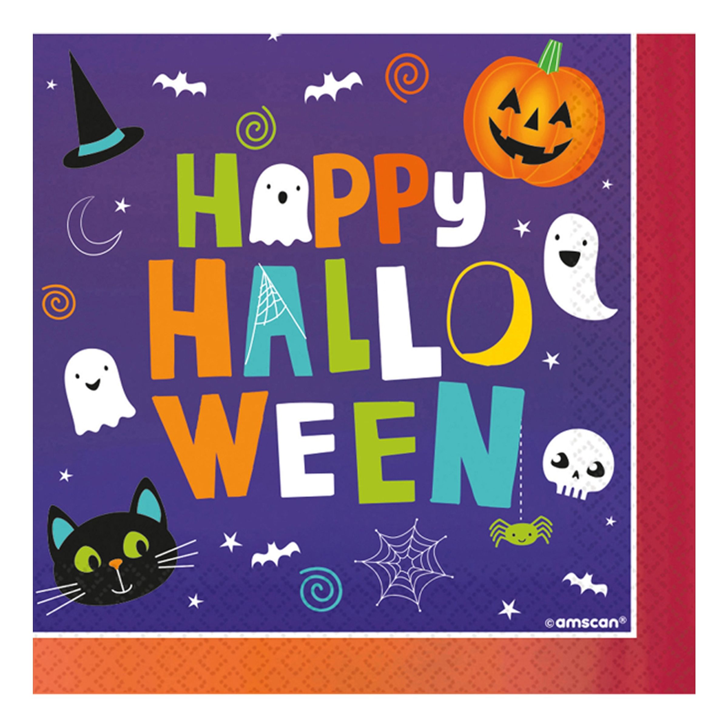 Bild föreställande produkten Servetter Halloween Friends – 16-pack