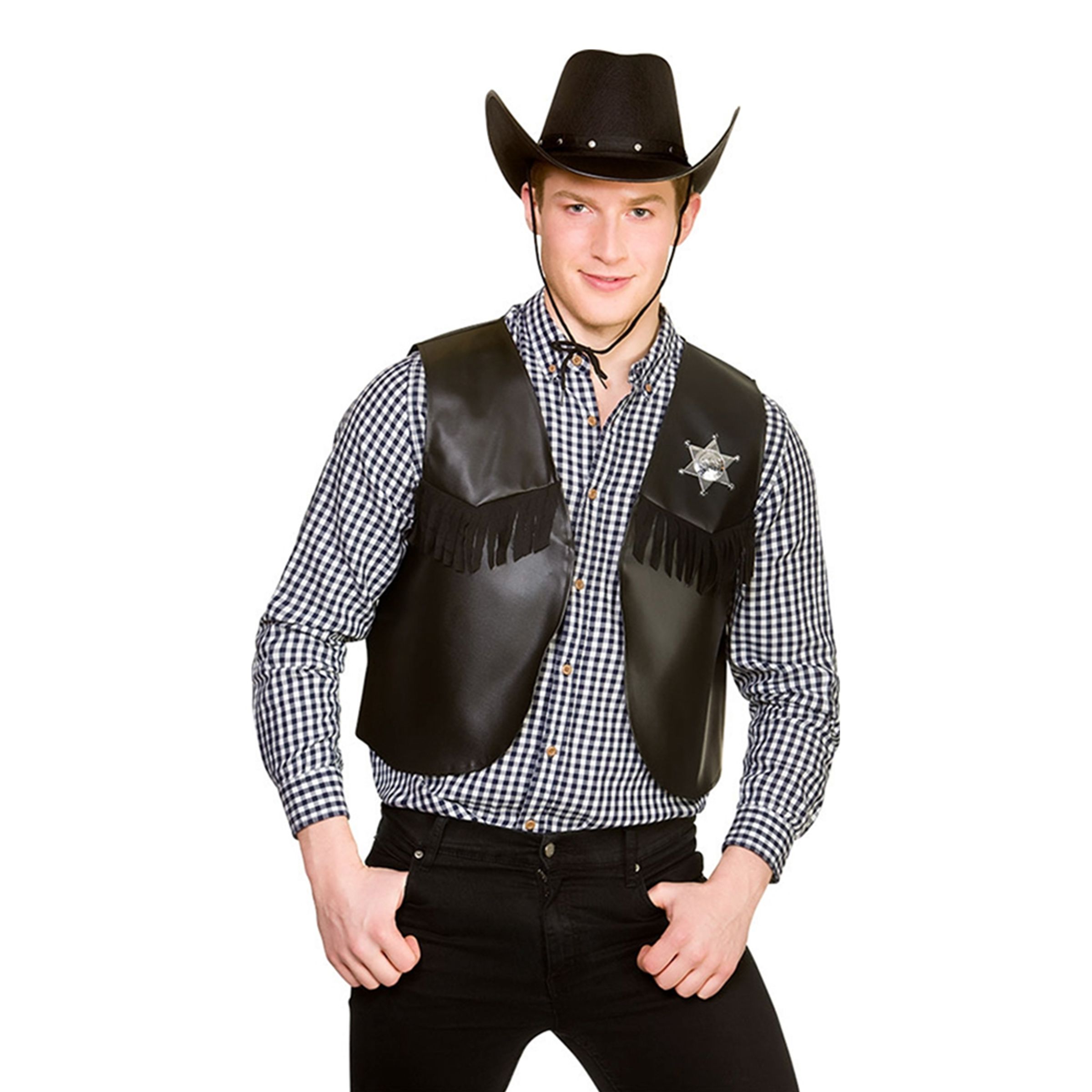 Bild föreställande produkten Sheriff Väst Svart – One size