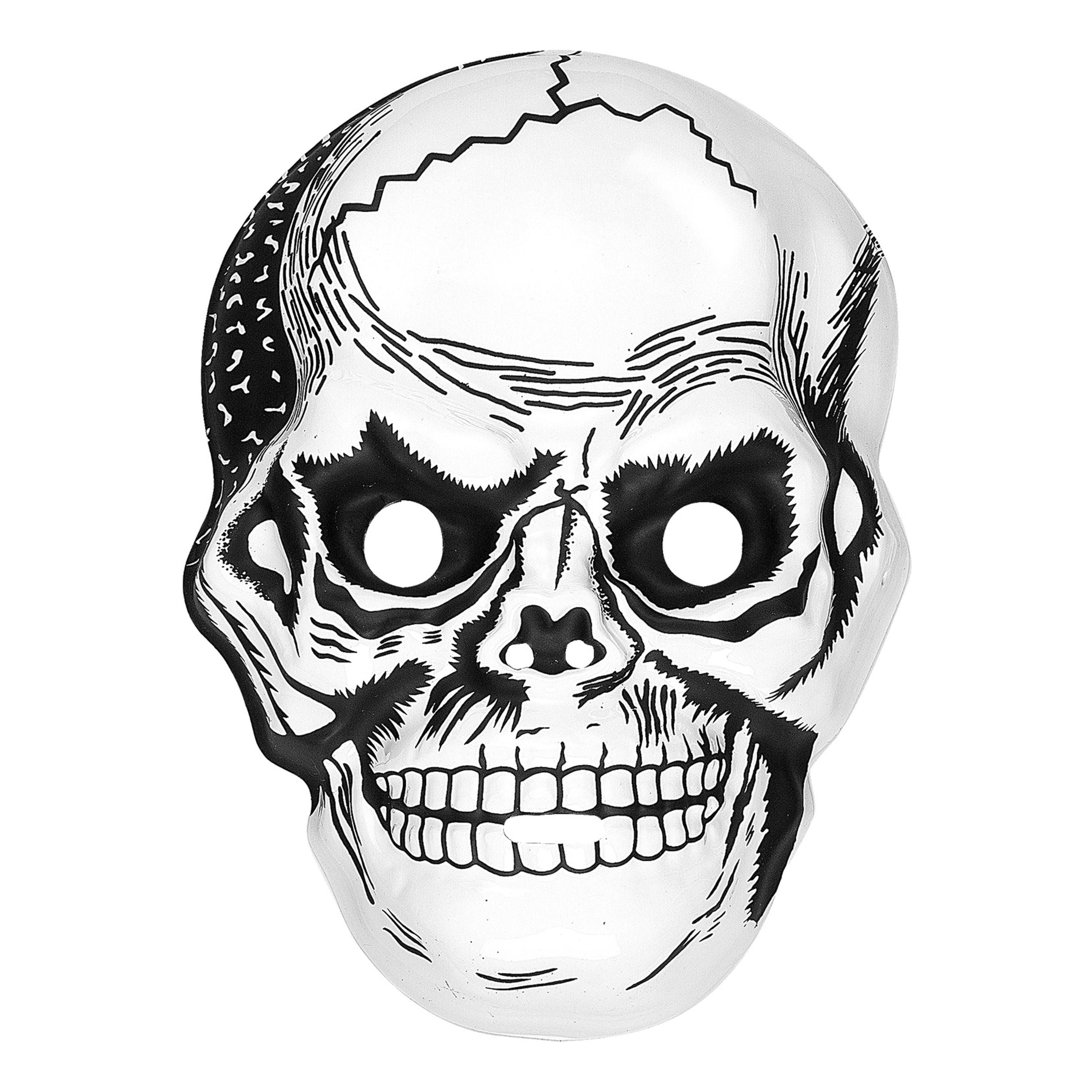 Bild föreställande produkten Skelett Mask i Plast – One size