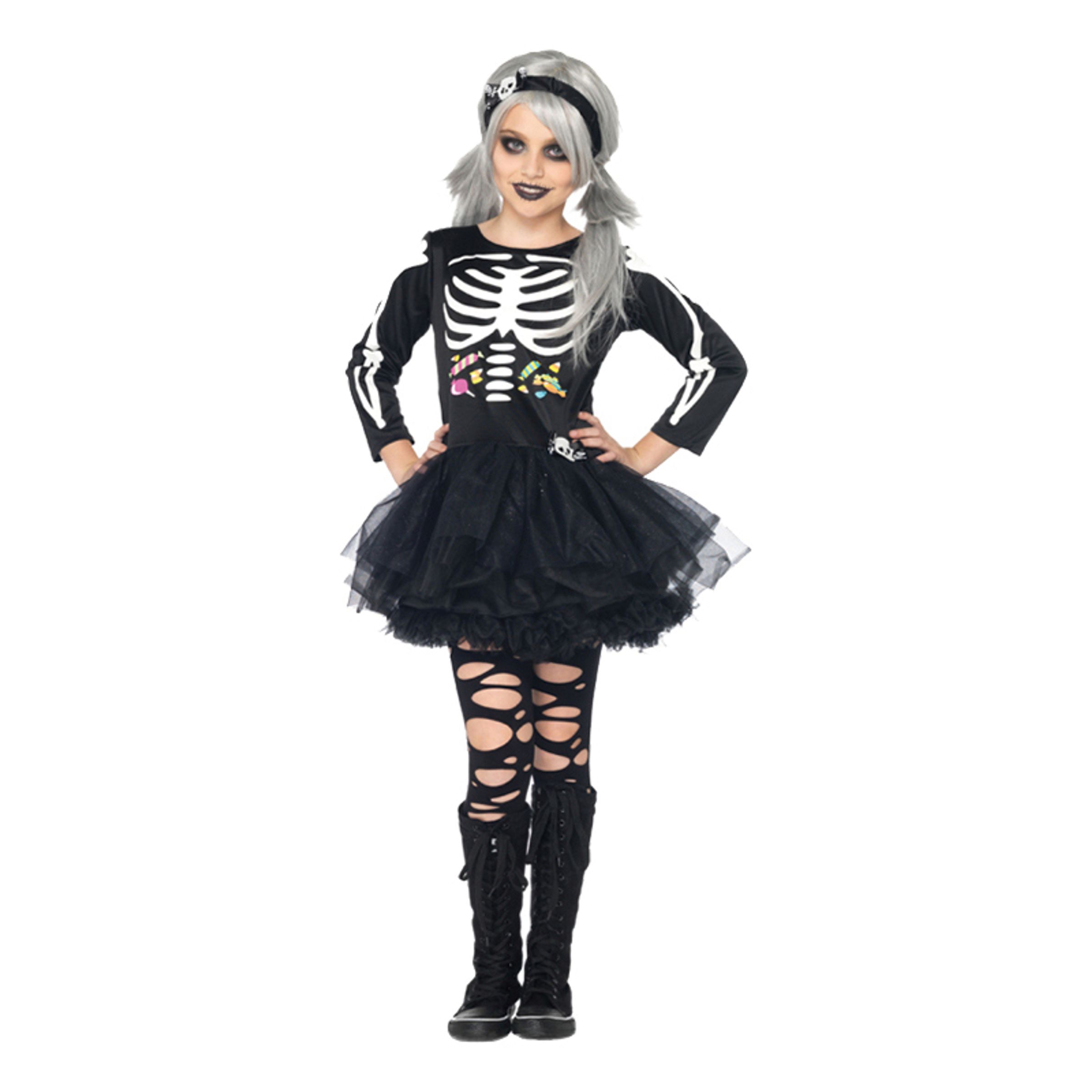 Bild föreställande produkten Skelettklänning Barn Maskeraddräkt – Medium