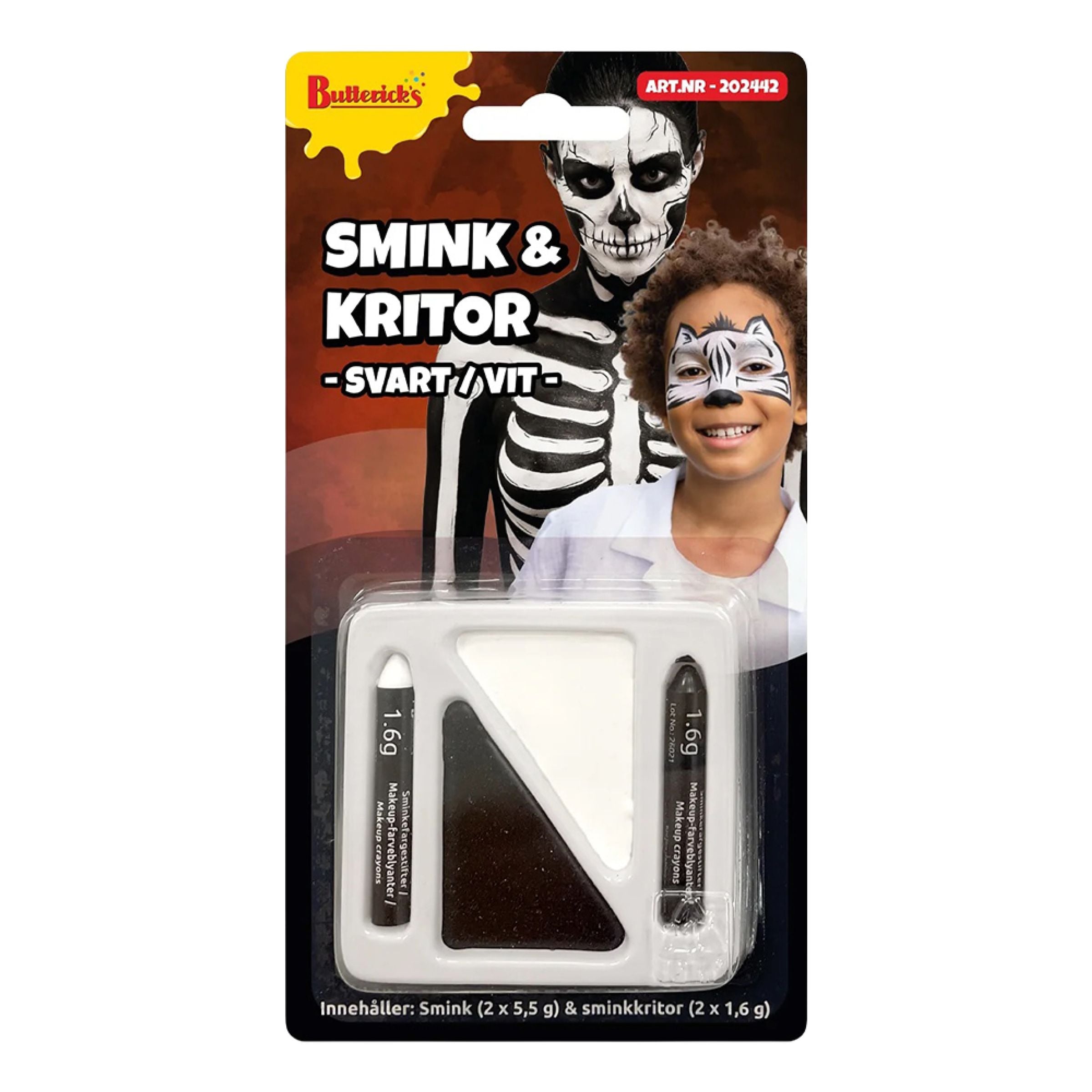 Bild föreställande produkten Smink & Kritor Svart/Vit
