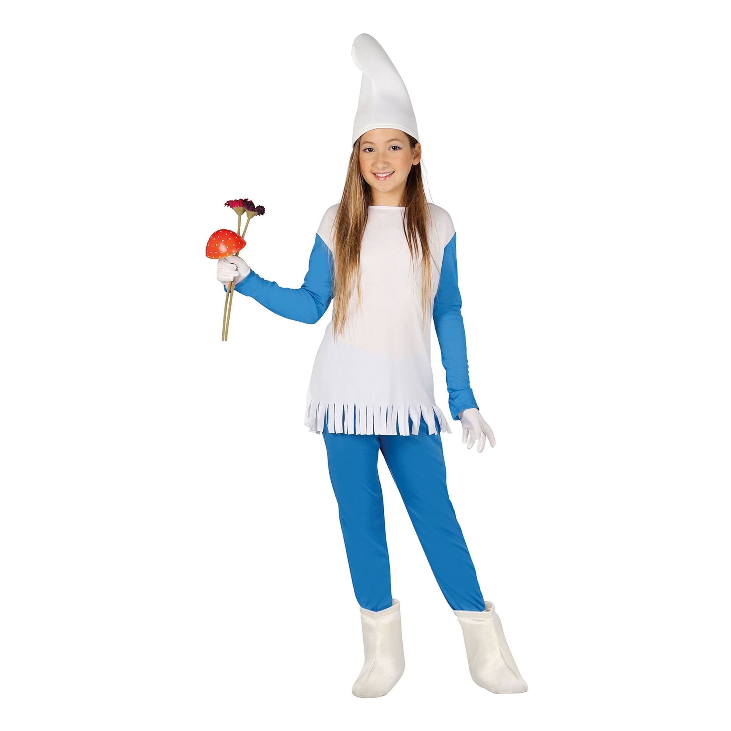 Bild föreställande produkten Smurf Klänning Barn Maskeraddräkt – Small
