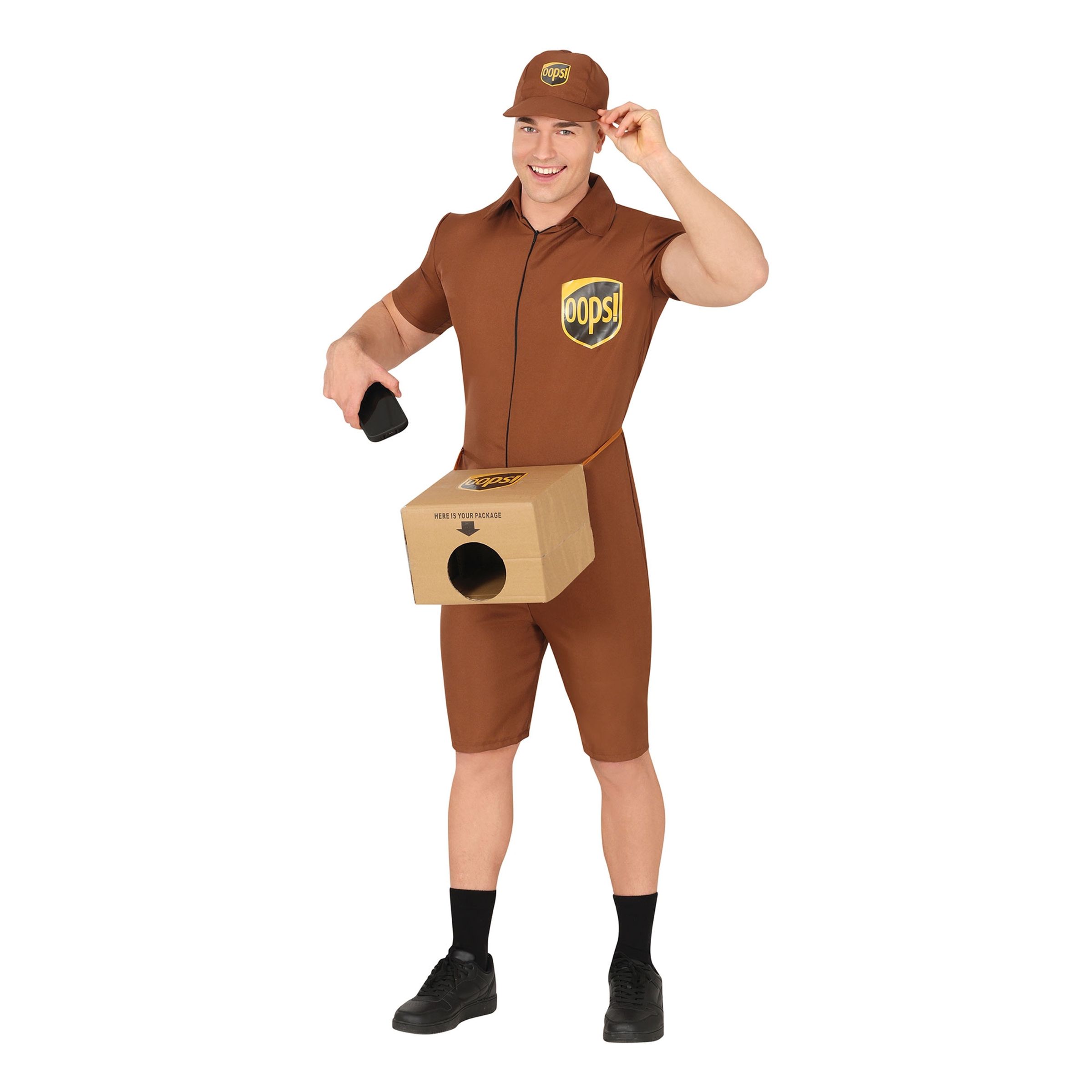 Bild föreställande produkten Snuskigt Paketbud Maskeraddräkt – Large