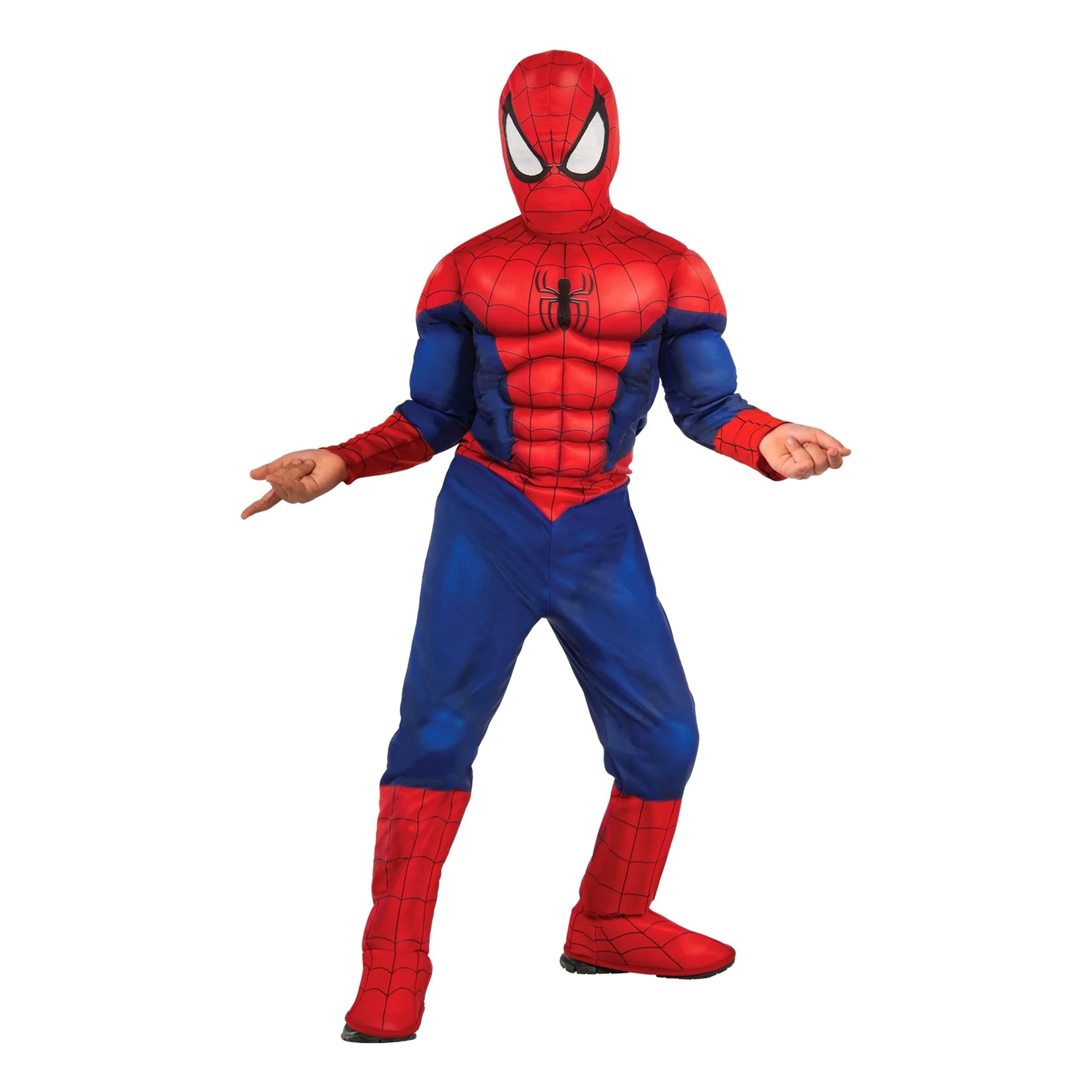 Bild föreställande produkten Spider-Man&trade; med Muskler Deluxe Barn Maskeraddräkt – Small