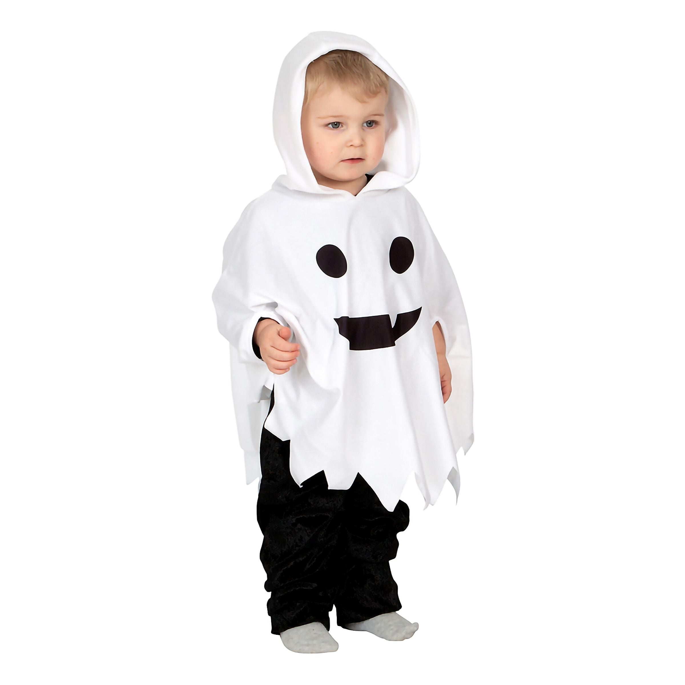 Bild föreställande produkten Spöke Poncho Barn Maskeraddräkt – 2-3 år