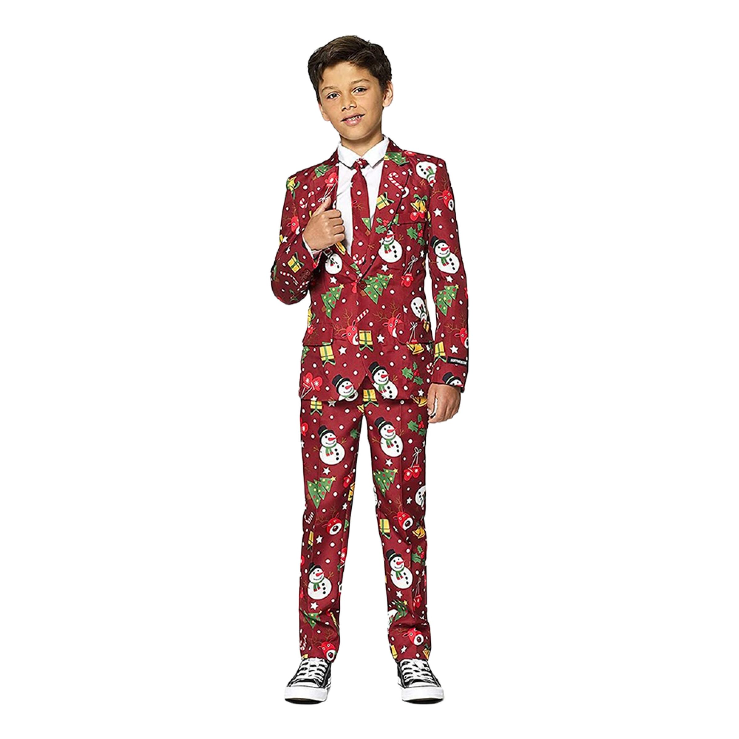 Bild föreställande produkten Suitmeister Boys Christmas Red Icons Light Up Kostym – Medium