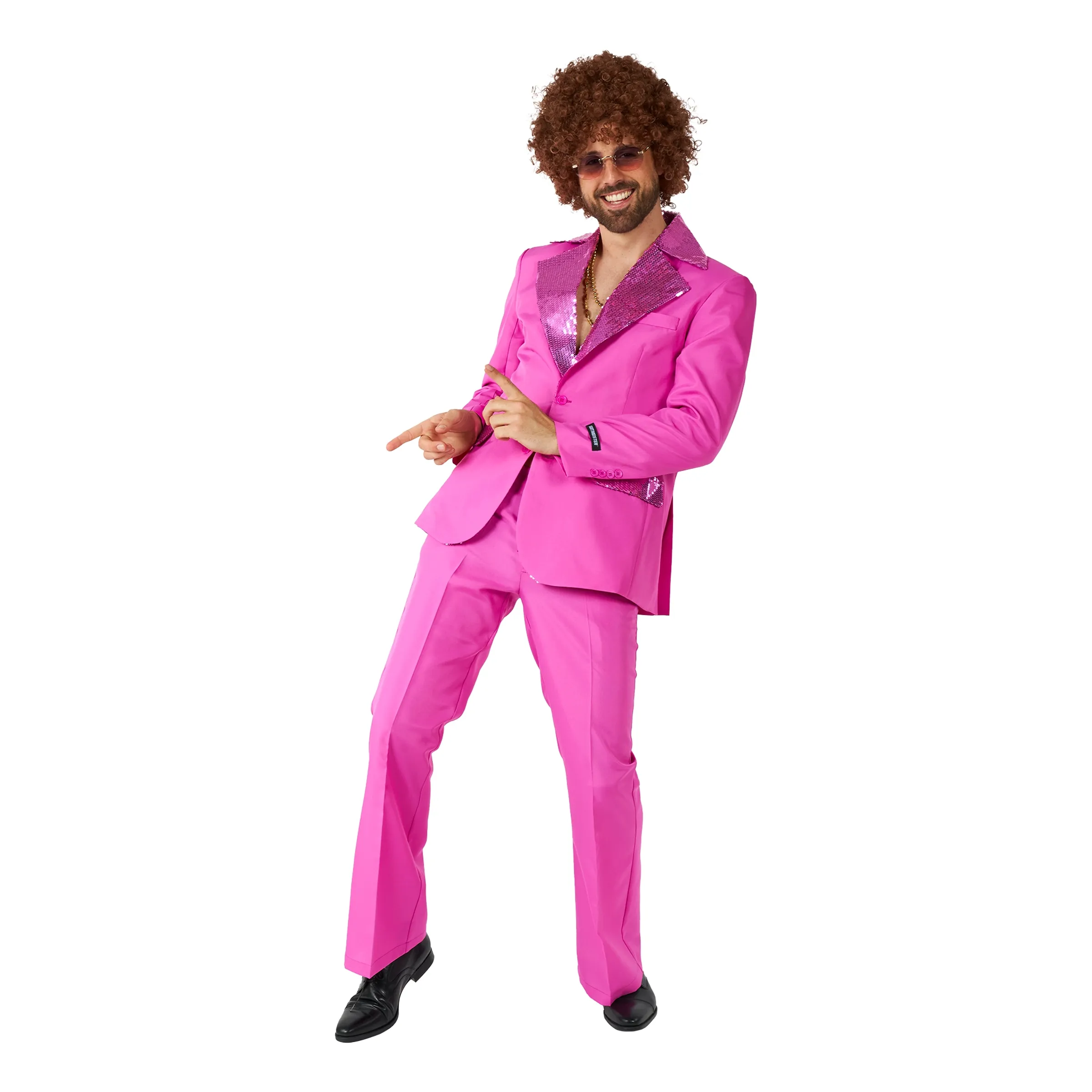 Bild föreställande produkten Suitmeister Disco Rosa Kostym – XX-Large