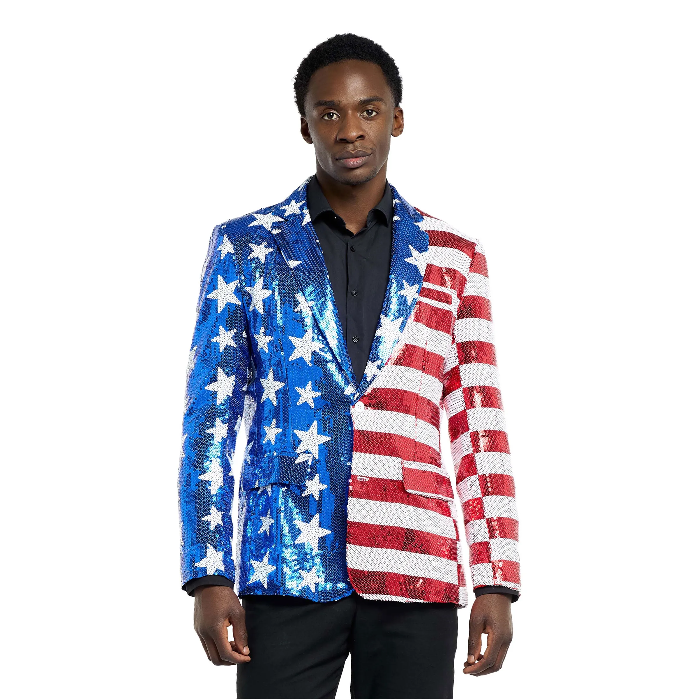 Bild föreställande produkten Suitmeister Stars & Stripes Paljettkavaj – Small