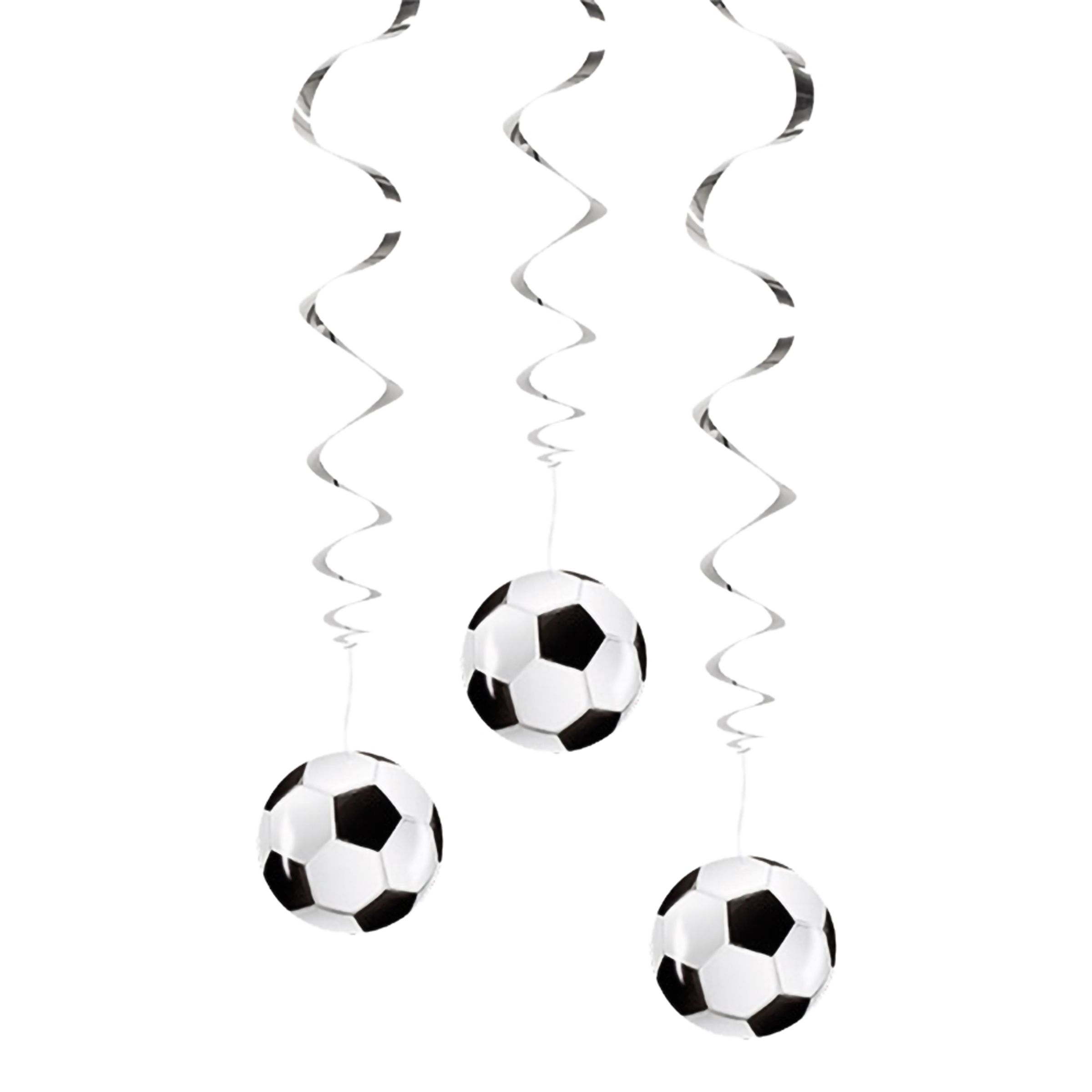 Bild föreställande produkten Swirls Fotboll Takdekoration