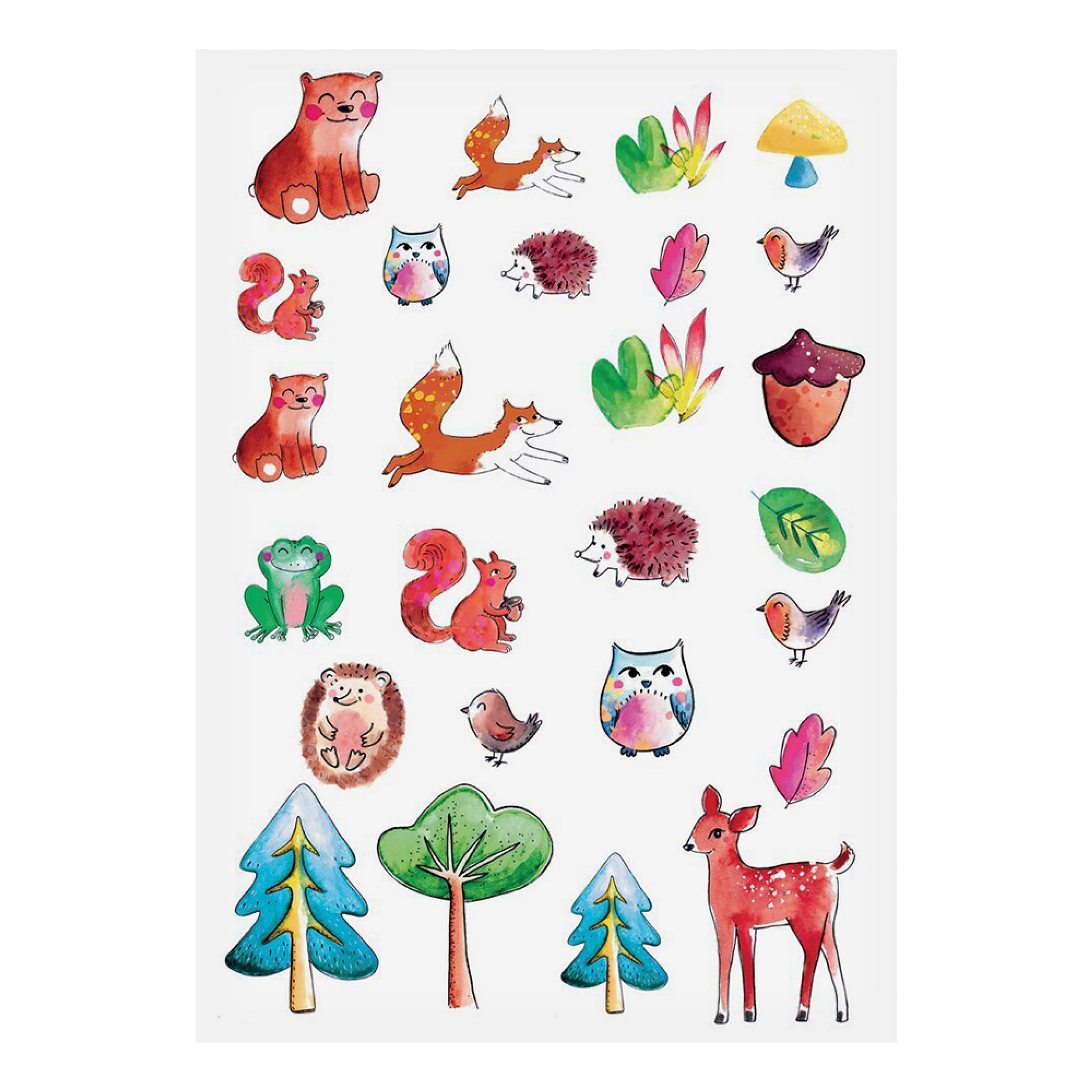 Bild föreställande produkten Tatueringar Skogsdjur