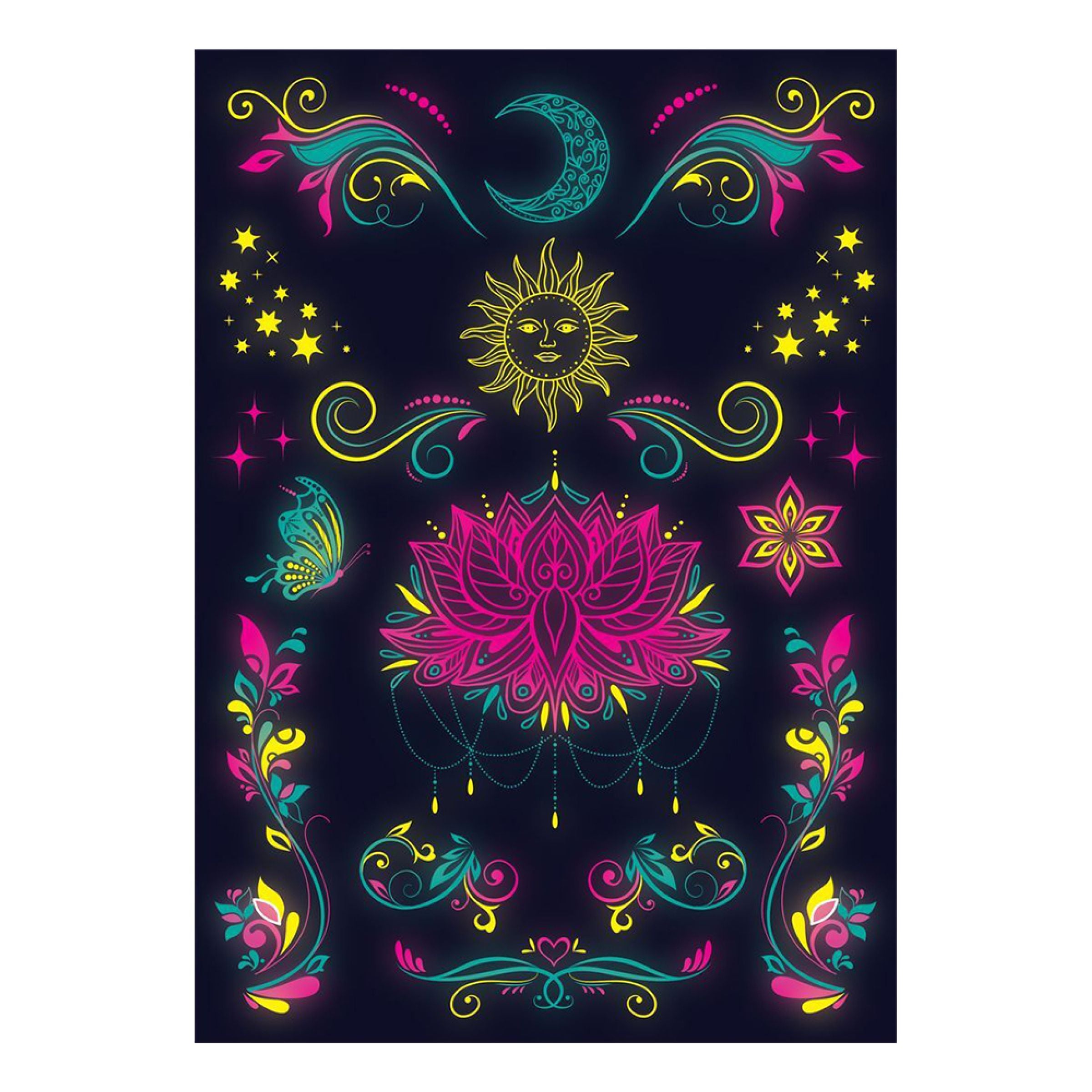 Bild föreställande produkten Tatueringar UV Neon Mystik