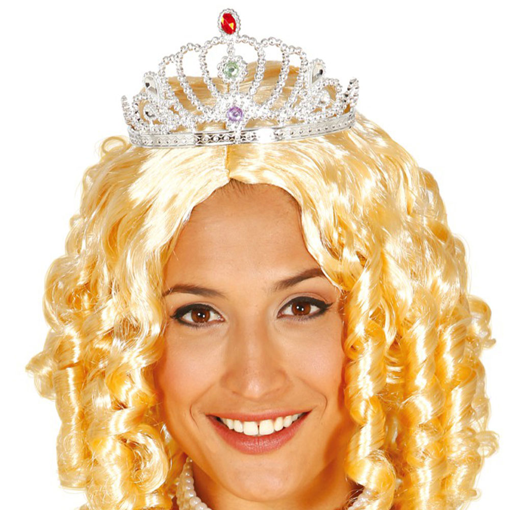 Bild föreställande produkten Tiara med Tre Juveler Silver