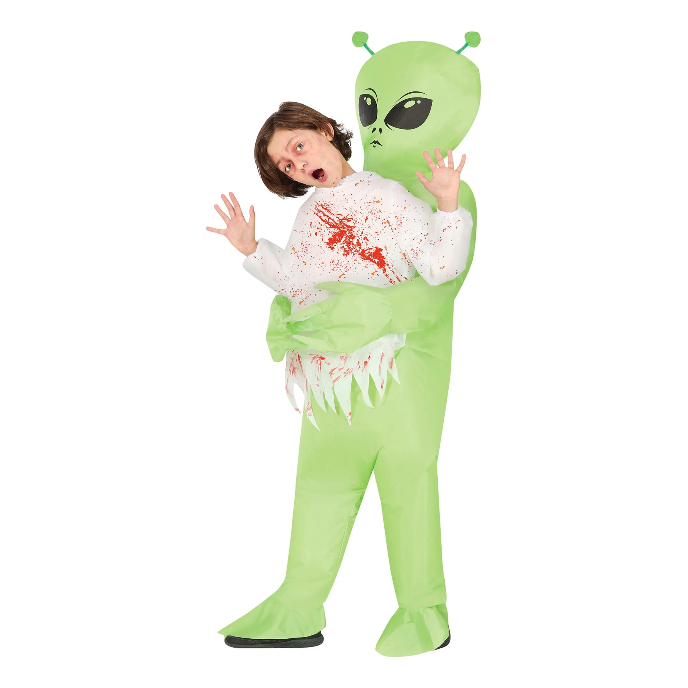 Bild föreställande produkten Uppblåsbar Bärande Alien Zombie Barn Maskeraddräkt – One size