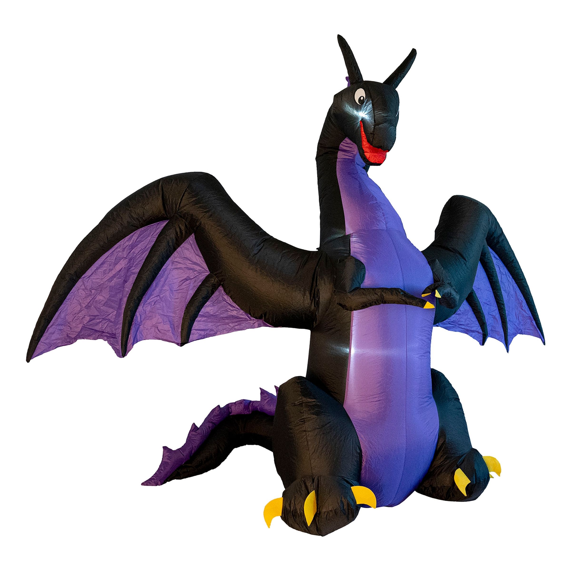 Bild föreställande produkten Uppblåsbar Jättedrake med Ljus