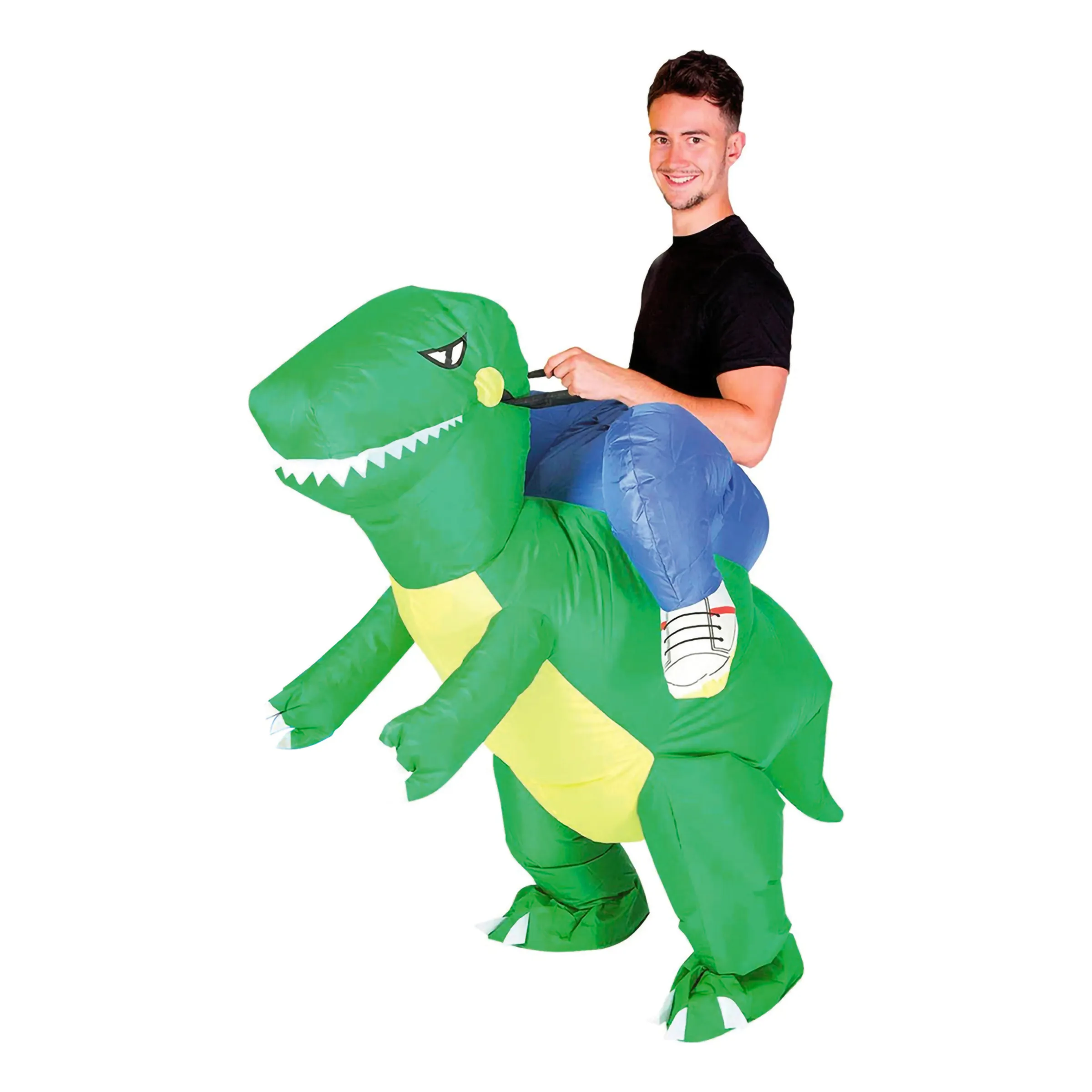 Bild föreställande produkten Uppblåsbar Ridande Dinosaurie Maskeraddräkt – One size
