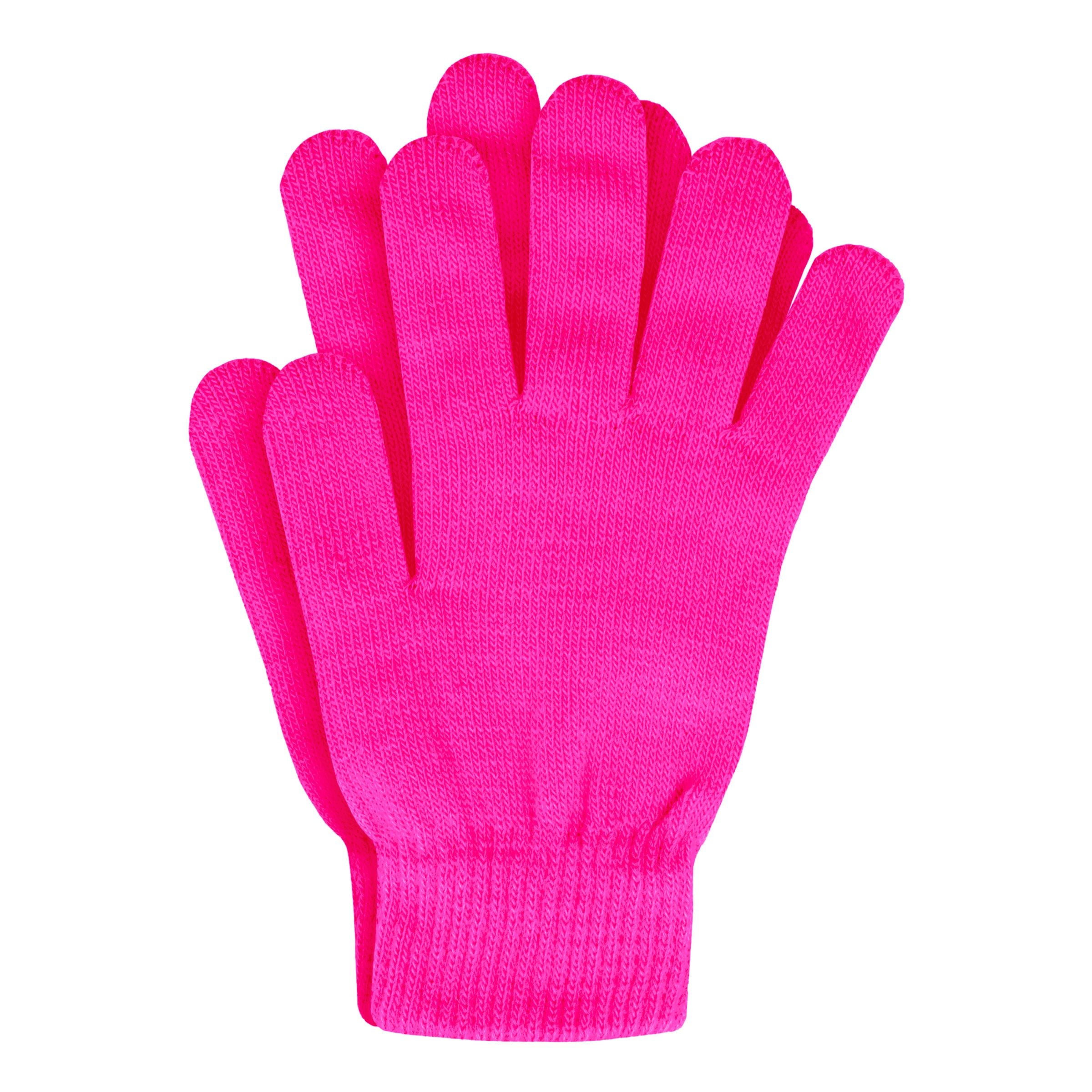 Bild föreställande produkten UV Neon Fingerhandskar – Rosa