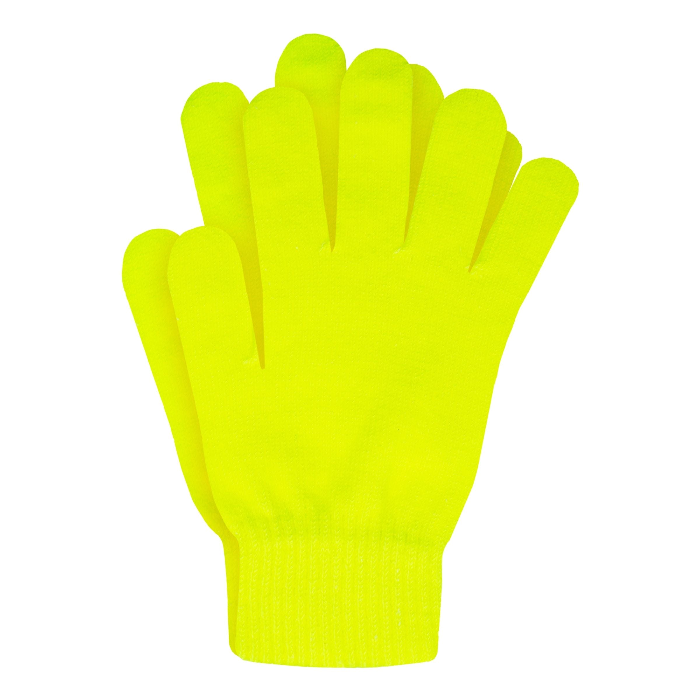 Bild föreställande produkten UV Neon Fingerhandskar – Gul