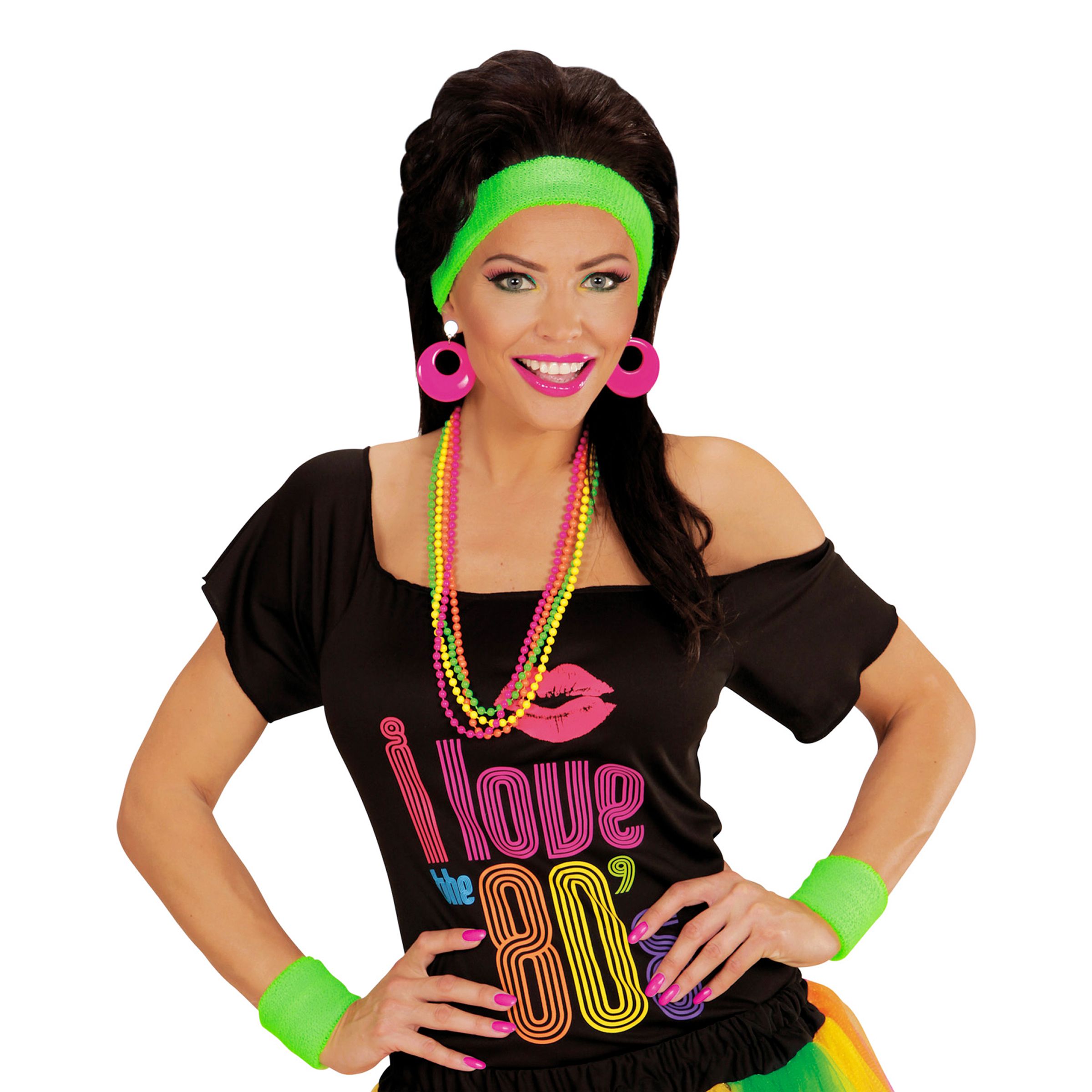 Bild föreställande produkten UV Neon Svettband Grön – One size