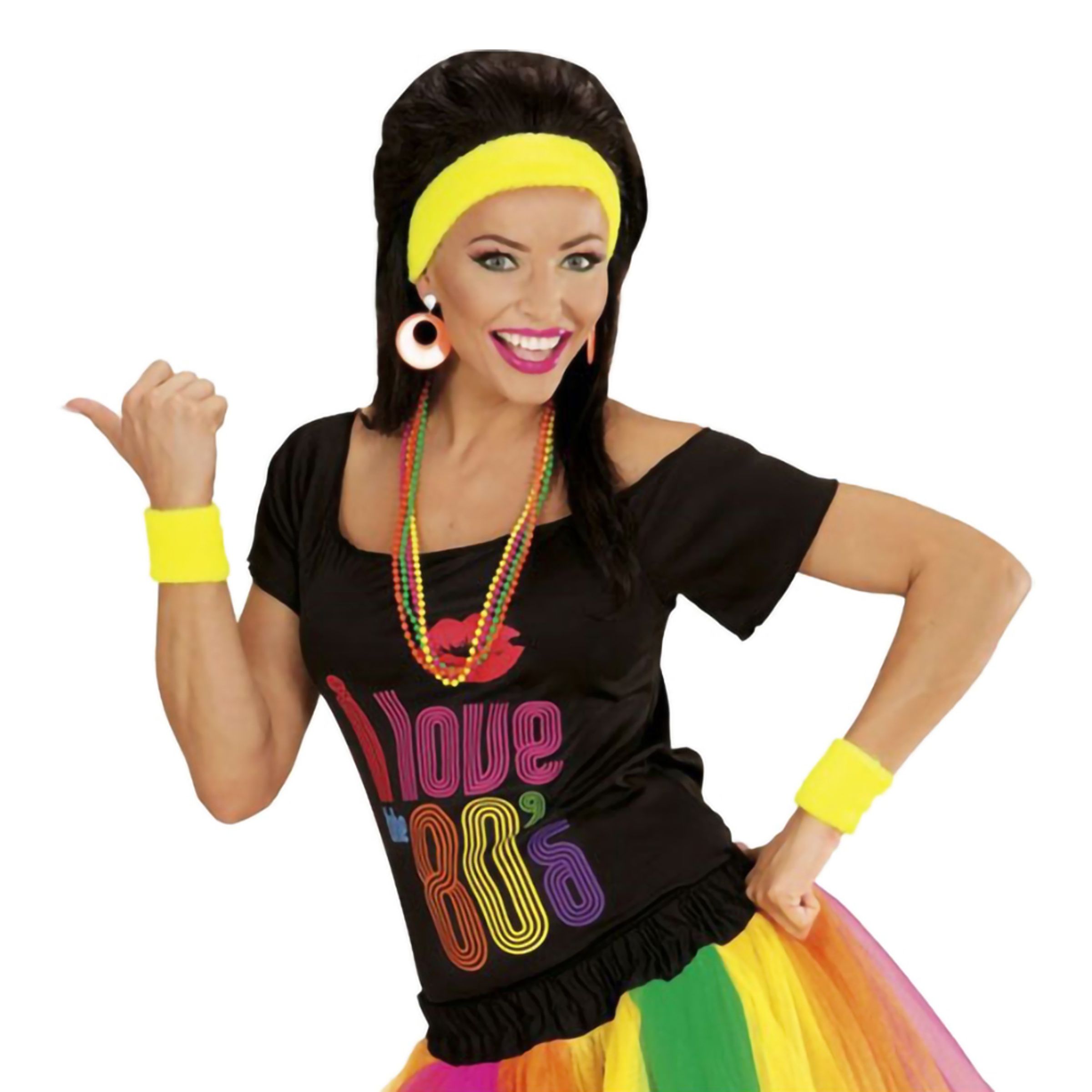 Bild föreställande produkten UV Neon Svettband Gul – One size