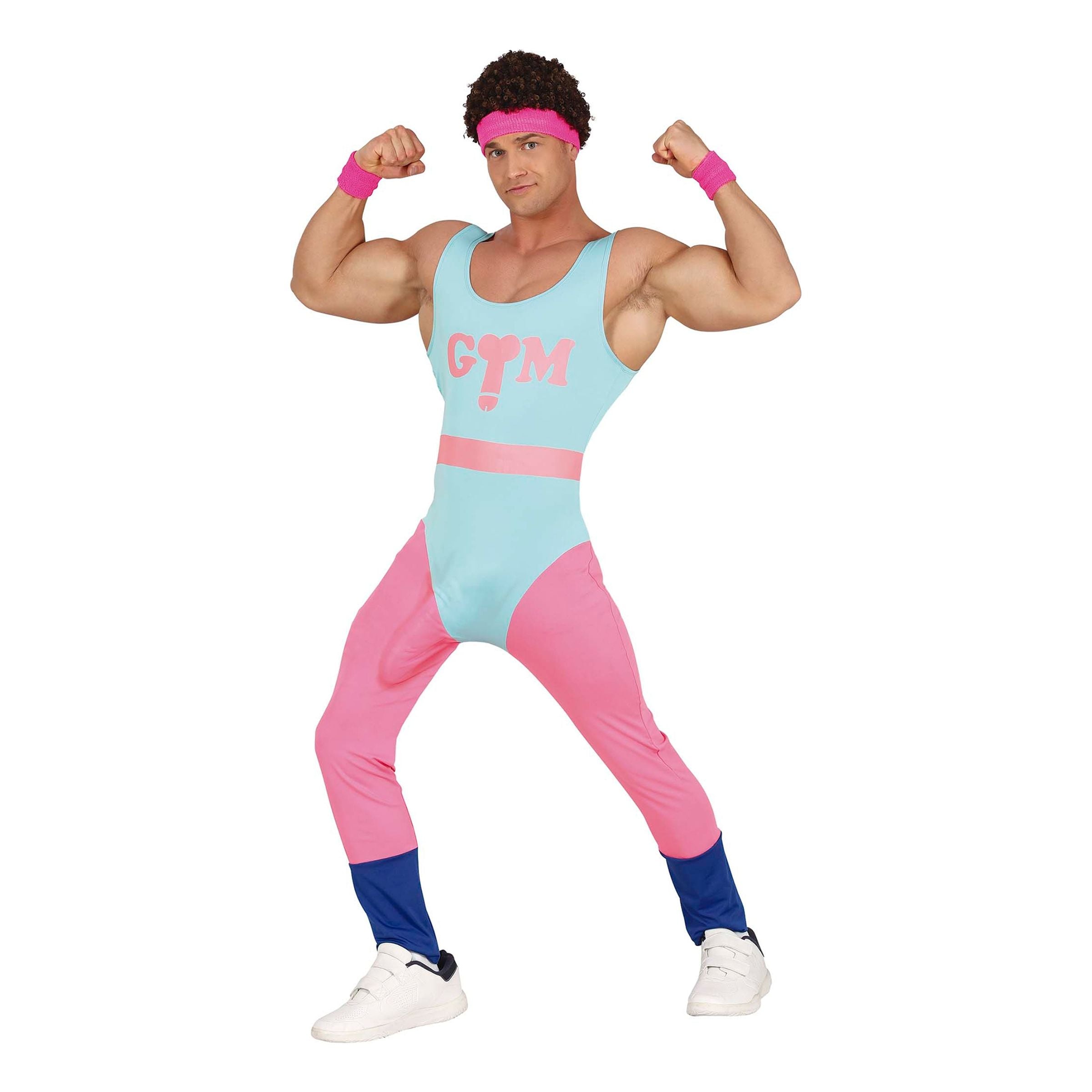 Bild föreställande produkten Välhängd 80-tals Aerobicskille Maskeraddräkt – Medium