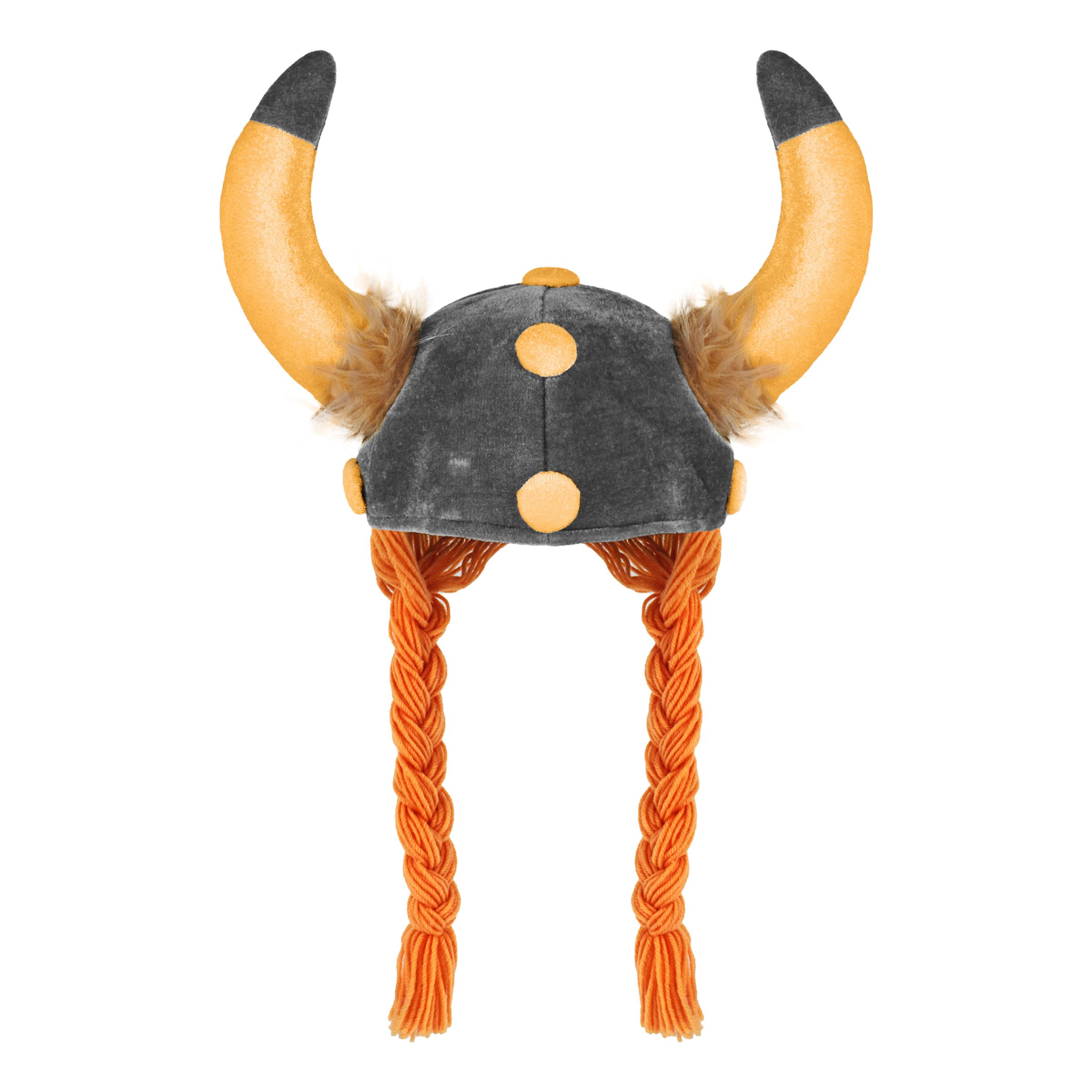 Bild föreställande produkten Vikingahjälm i Tyg med Flätor – One size