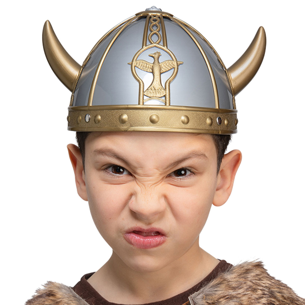 Bild föreställande produkten Vikingahjälm med Horn Barn