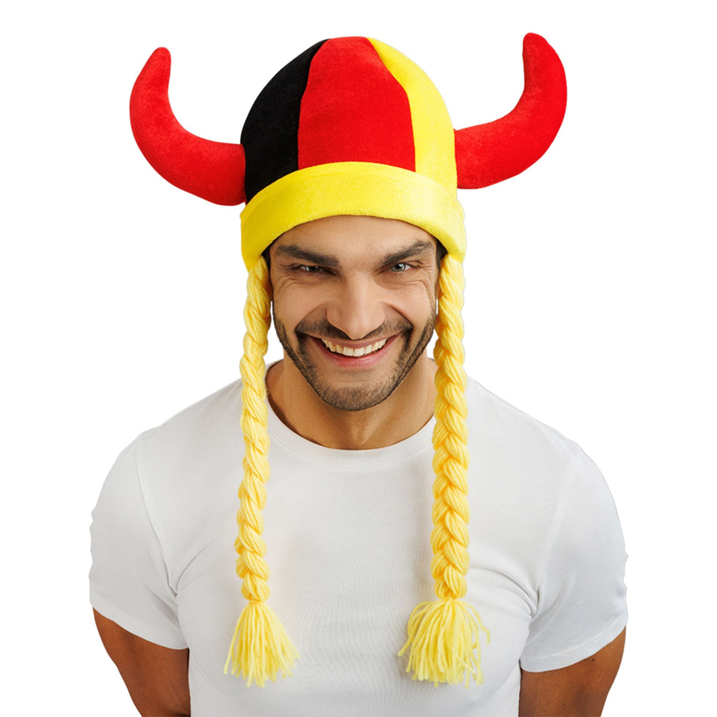 Bild föreställande produkten Vikingahjälm Tyskland med Flätor – One size