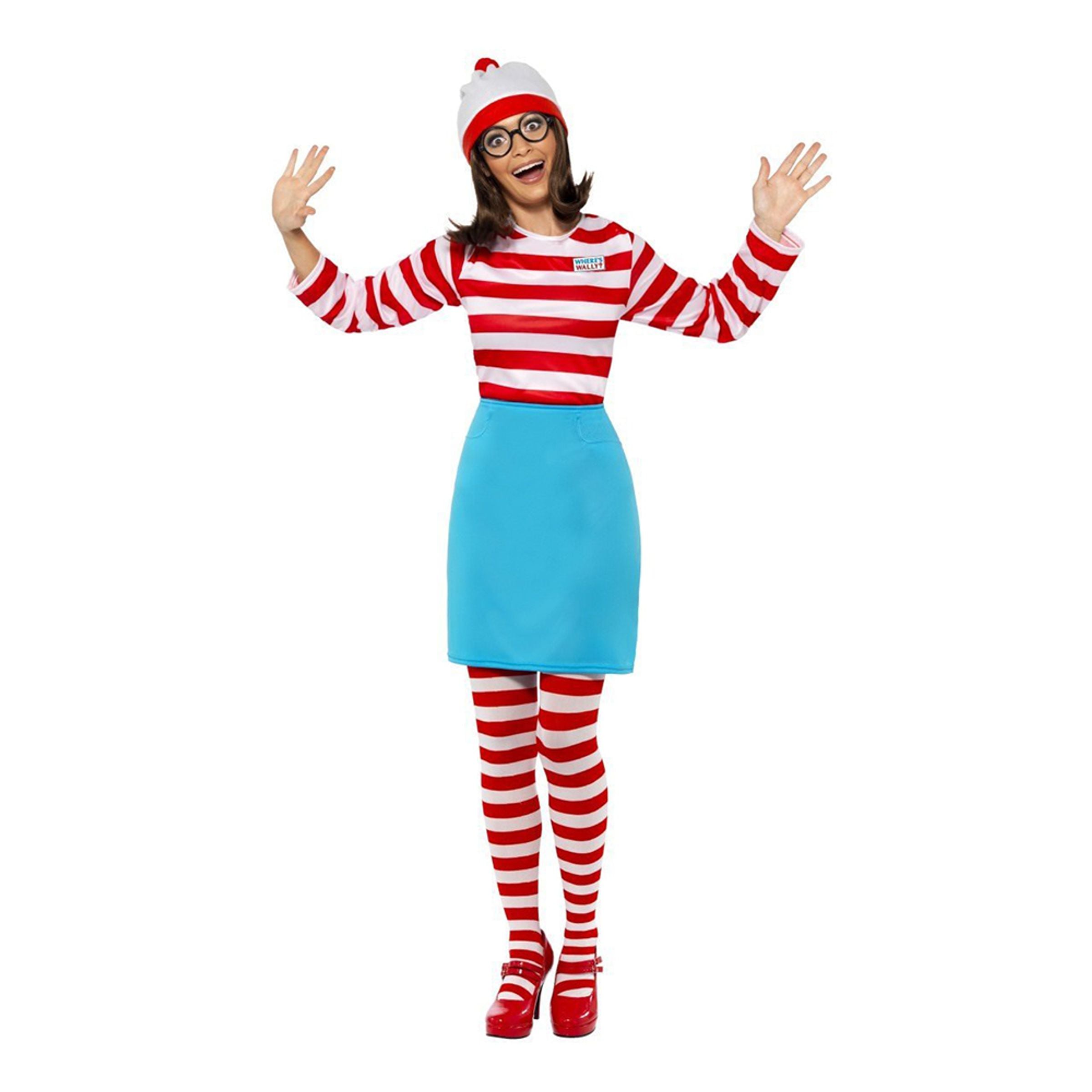 Bild föreställande produkten Where’s Wally Wenda Maskeraddräkt – Small