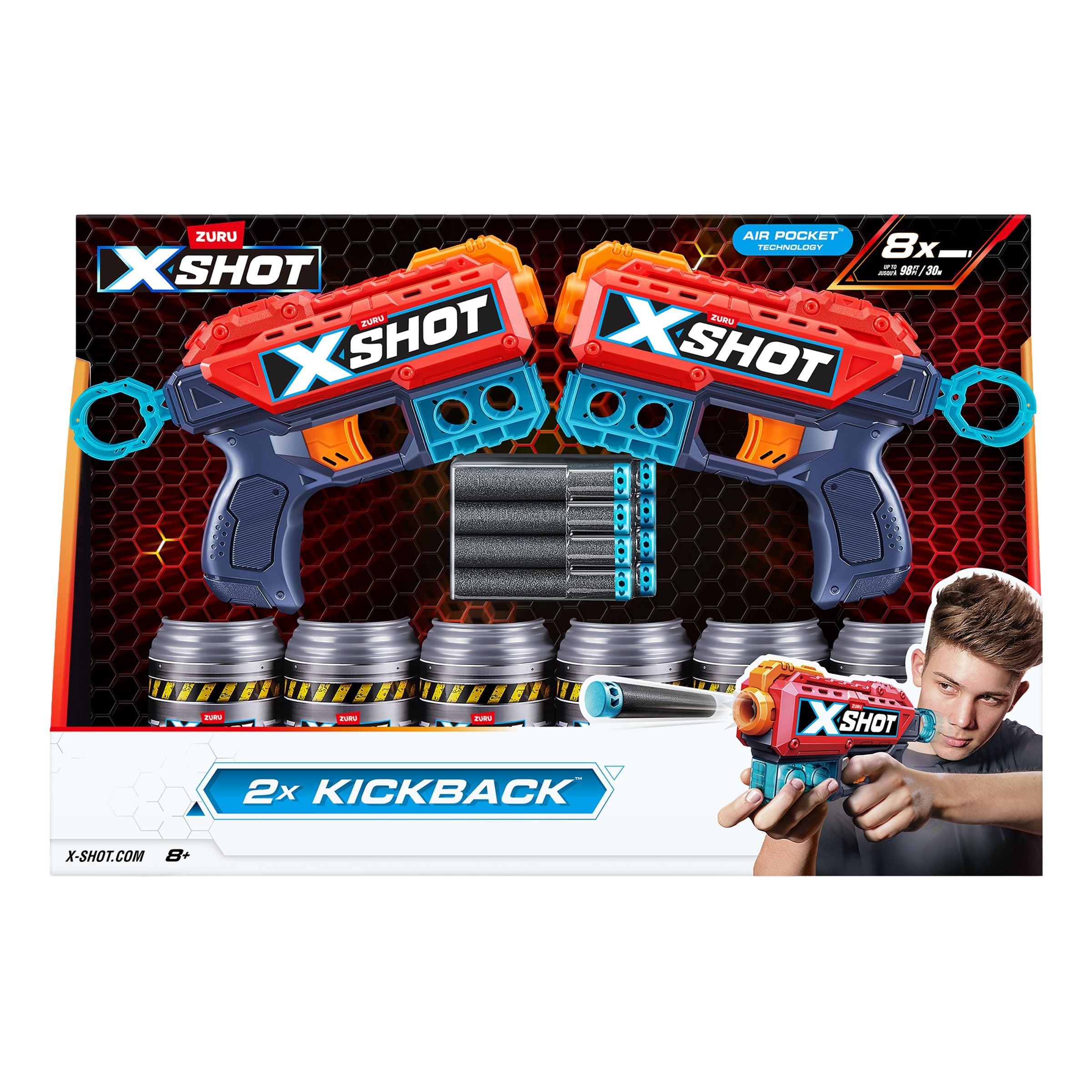 Bild föreställande produkten X-Shot Excel Kickback – 2-pack